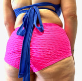 GRENADE DANCE WEAR Tops Multi-Way Wrap Top-Blue