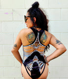 Twisted Movement Bodysuit Dark Camo Queen Bodysuit