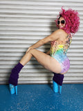 Twisted Movement Bodysuits Rainbow Drizzle Chaos Geo Leo