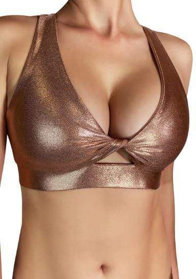 Essential Twist Sports Bra - Rose Gold – PoleActive