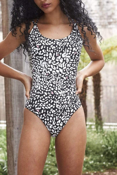 Kiara Sticky Grip Recycled Black Leopard Bodysuit – PoleActive