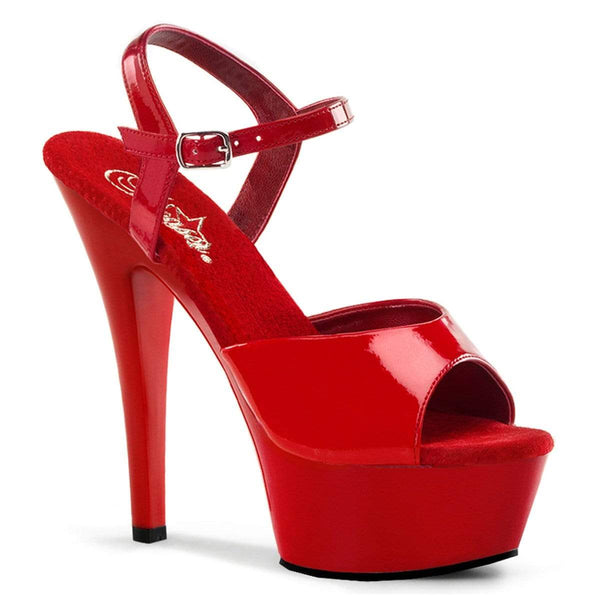 6" Heel, 1 3/4" PF 6" - 6 1/2" Heel Red Pat/Red KISS209/R/M