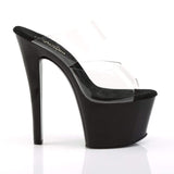 7" Heel, 2 3/4" PF 7" - 7 1/2" Heel Clr/Blk SKY302/C/B