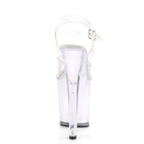 8" Heel, 4" PF 8" Heel Clr/White Glow DISCOLT808/C/WGLOW