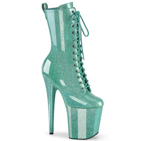 Pleaser Shoes FLAM1040GP/AQG/M 8 inch