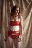 Sway Polewear Tops Monique Top- Rusty Jasper Regenerated Nylon