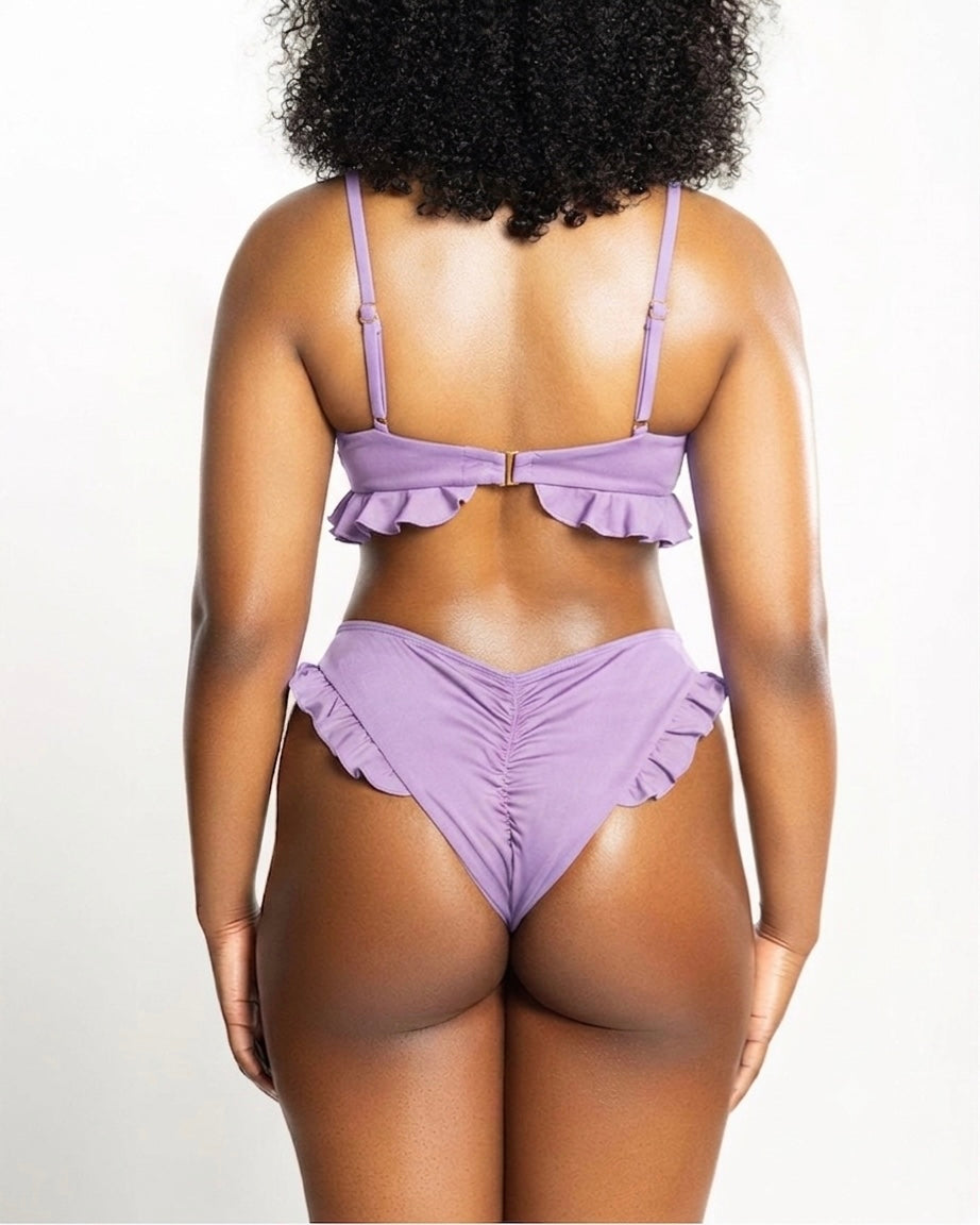 Ruffle Me Up Top - Orchid