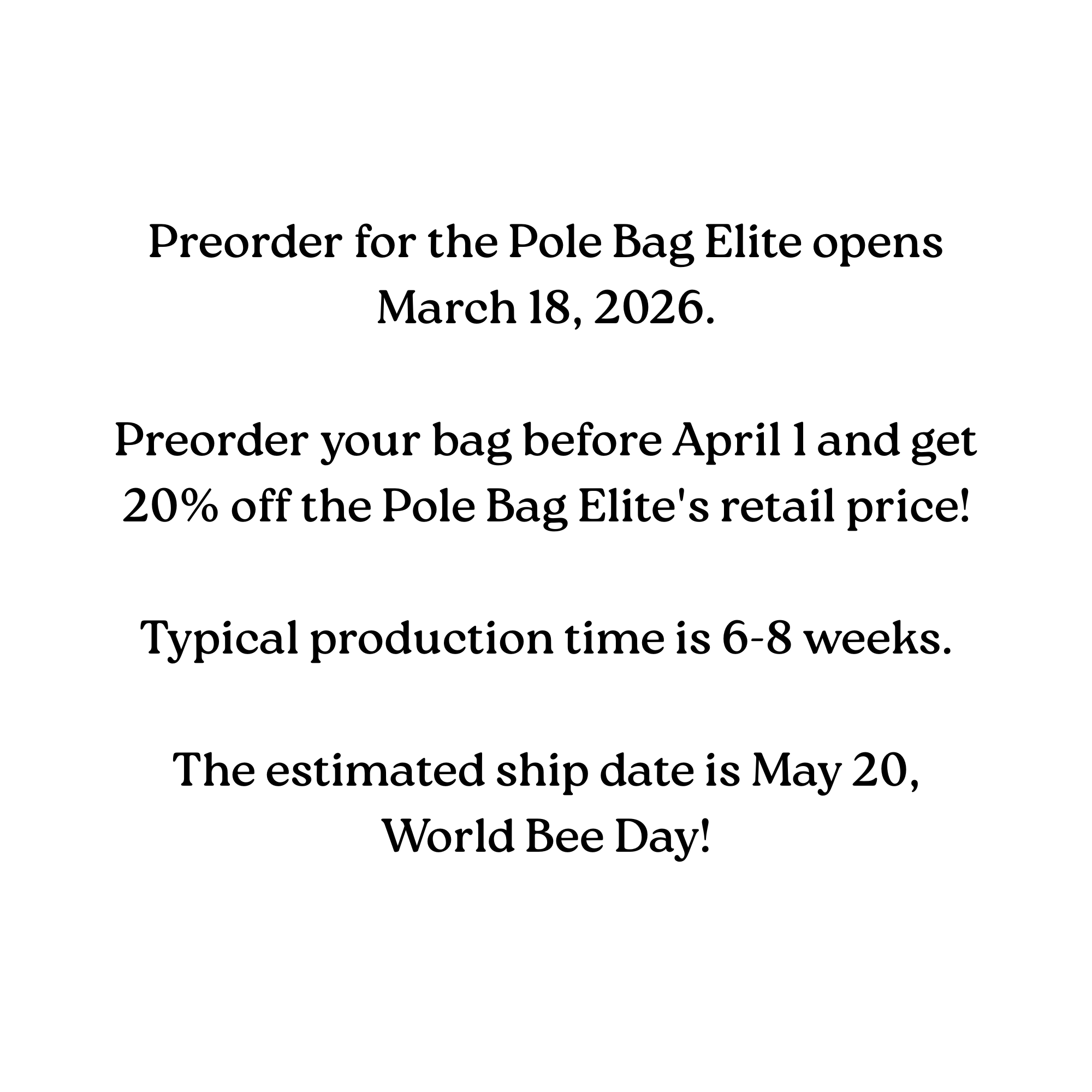 Bee's Knees Knee Pads Pole Bag Elite