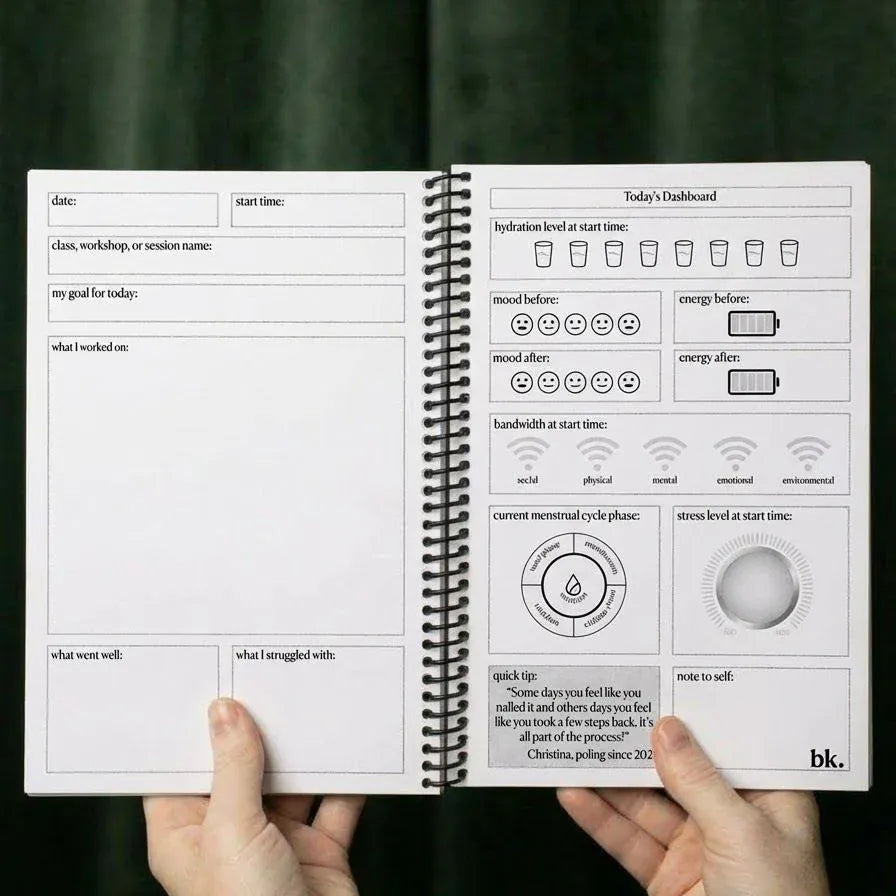 Bee's Knees Knee Pads Ultimate Pole Goal Notebook