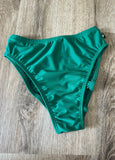 Cleo the Hurricane Bottoms High Rider Hot Pants- Forest green