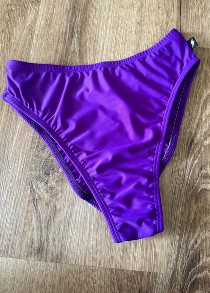 Cleo the Hurricane Bottoms High Rider Hot Pants- Purple