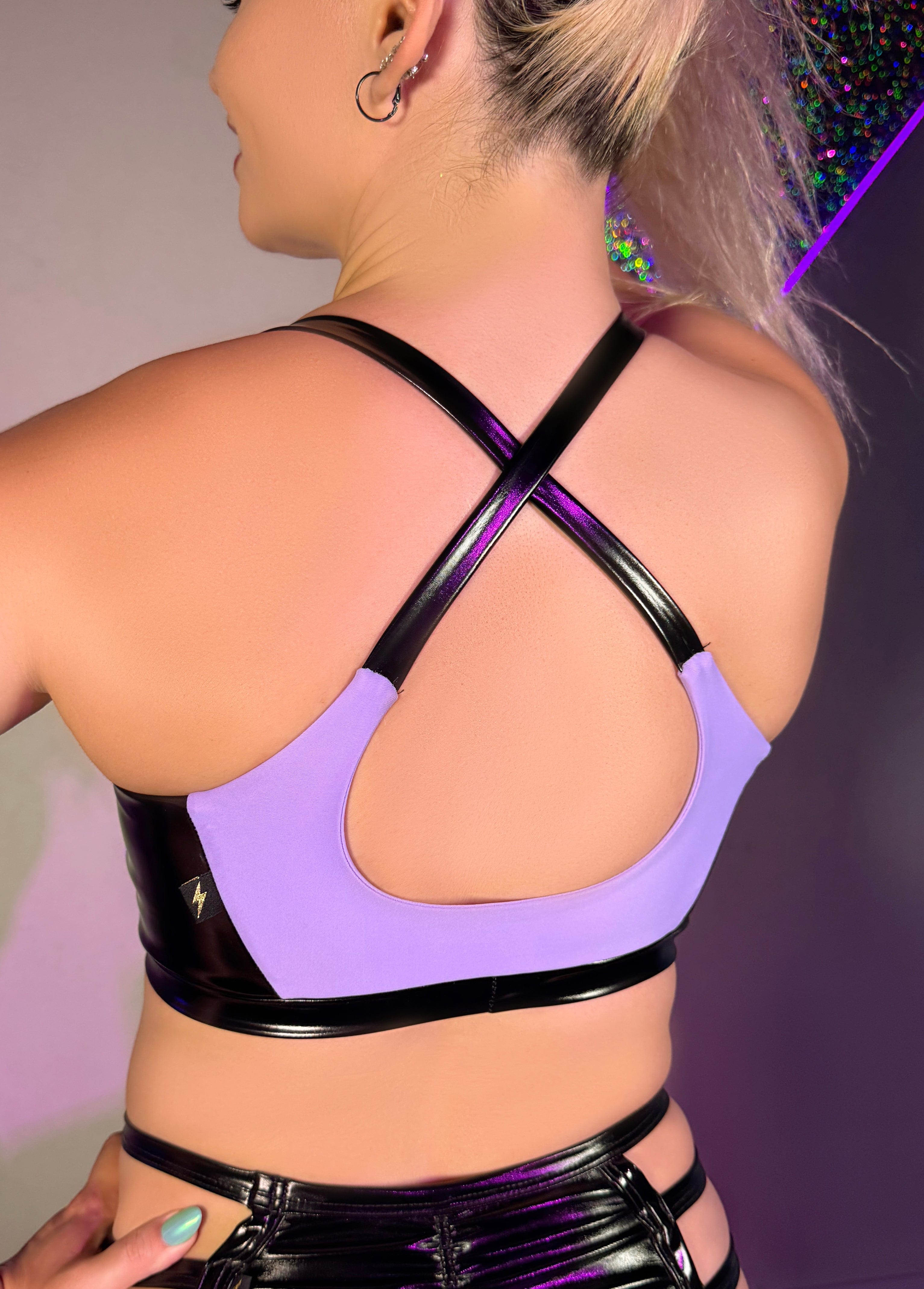 Cleo The Hurricane Crop Top Essential Cross Back Crop Top