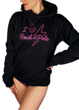 Cleo The Hurricane Crop top I Love Rock N Pole Oversized Hoodie