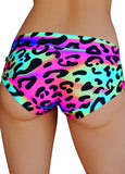 Cleo The Hurricane Hot Pants Neon Leopard Hot Pants