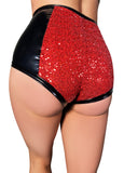 Cleo The Hurricane Hot Pants Outshine Sequin High Waisted Hot Pants