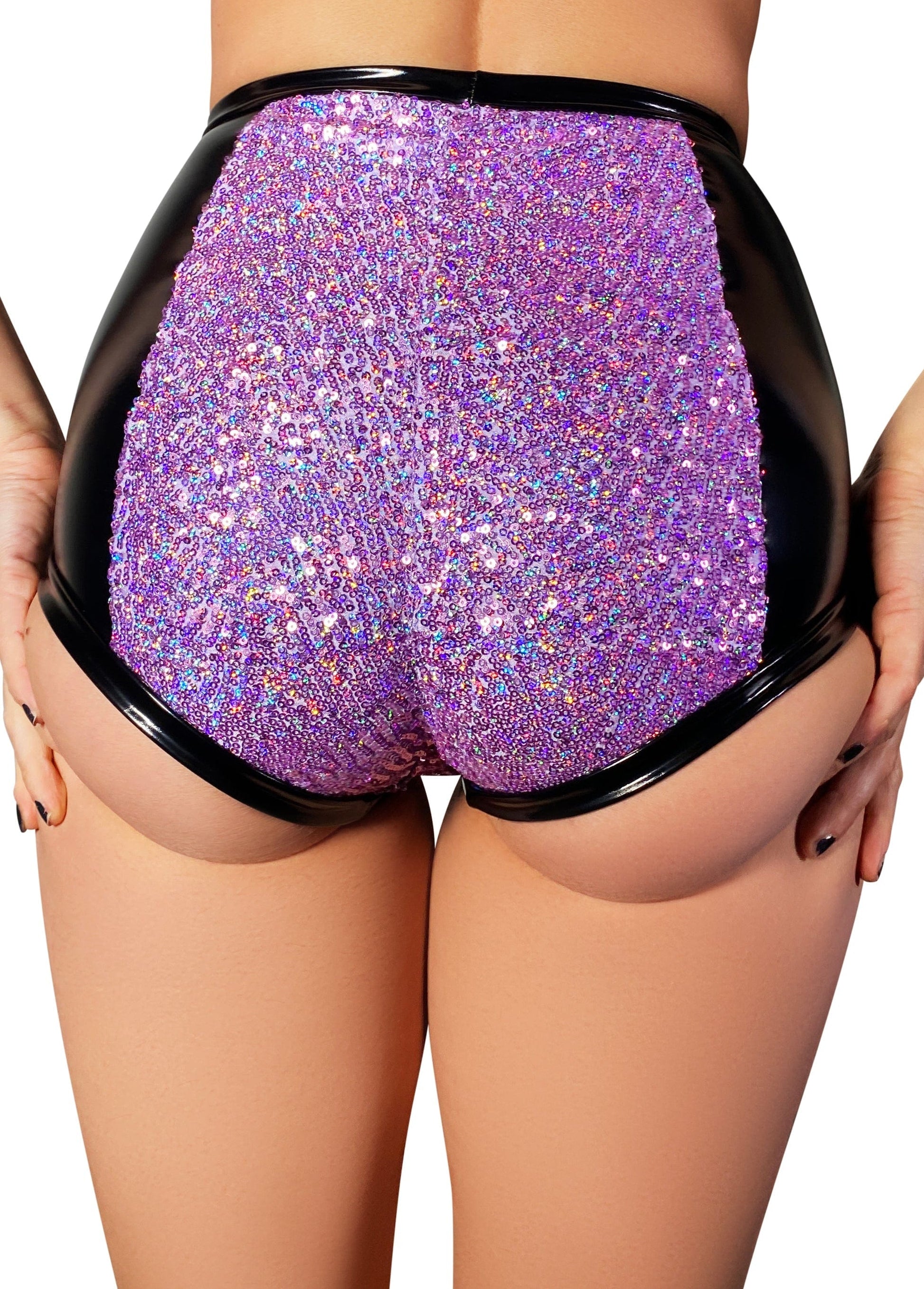 Cleo The Hurricane Hot Pants Outshine Sequin High Waisted Hot Pants