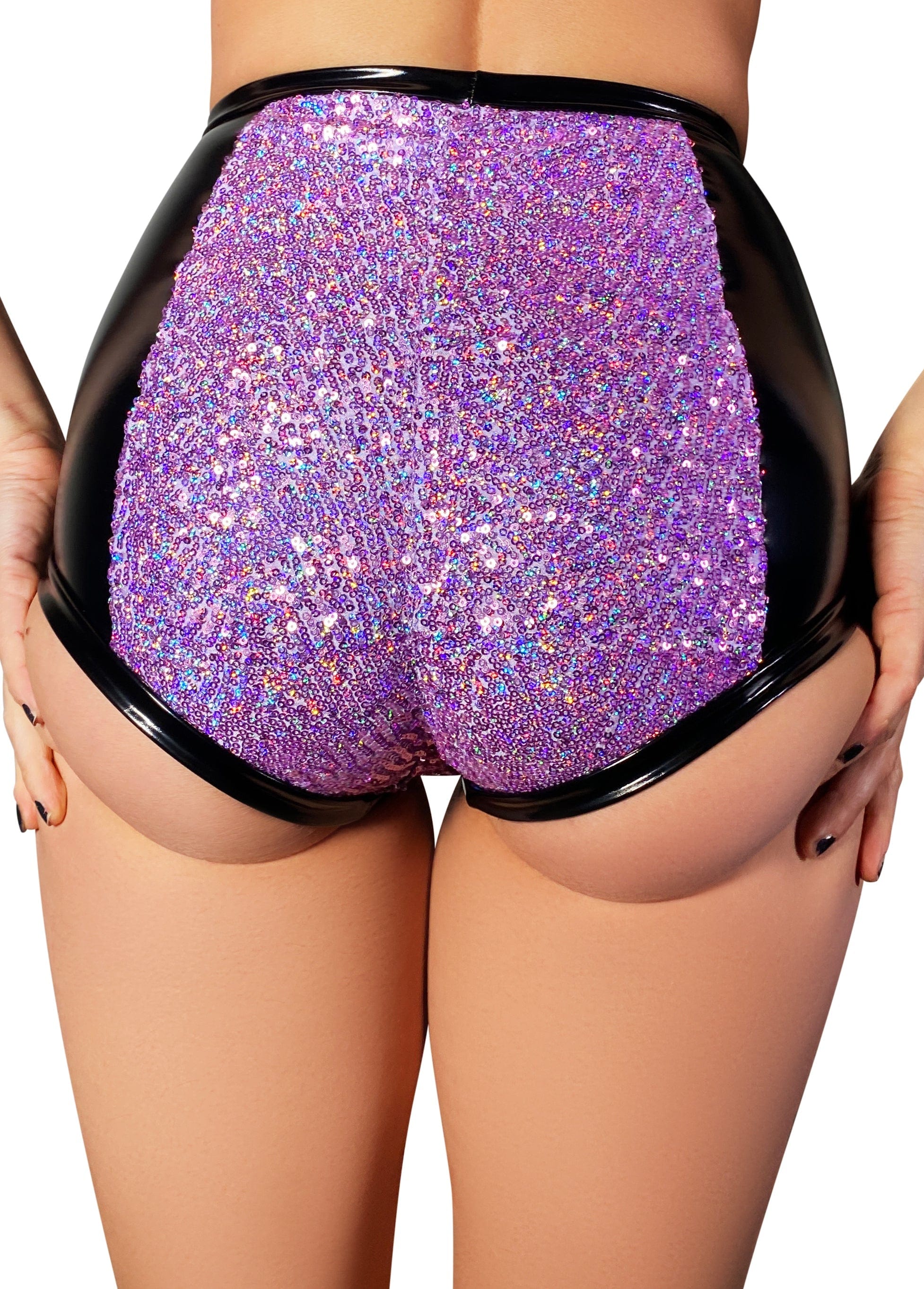 Cleo The Hurricane Hot Pants Outshine Sequin High Waisted Hot Pants