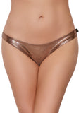 Cleo The Hurricane Hot Pants Rose Gold Metallic Scanty Pants