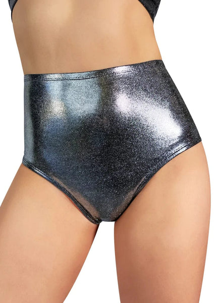 Cleo the Hurricane Shorts Metallic High Waisted Hot Pants