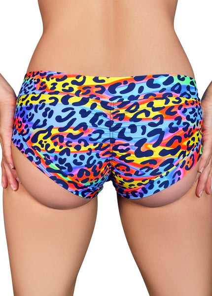 Cleo the Hurricane Shorts Multi-Leopard Hot Pants