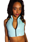 Cleo The Hurricane Vest Pop Liquid Zip-Up Vest