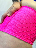 GRENADE DANCE WEAR Shorts Mermaid High Waist Bottom- Hot Pink