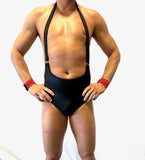 GRENADE DANCE WEAR Shorts Tanga Suspender Bottom- Black