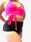 GRENADE DANCE WEAR Tops Multi-Way Wrap Top- Hot Pink