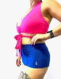 GRENADE DANCE WEAR Tops Multi-Way Wrap Top- Hot Pink