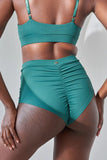 Lunalae Shorts High Waist Basic Short- Emerald