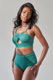 Lunalae Shorts High Waist Basic Short- Emerald