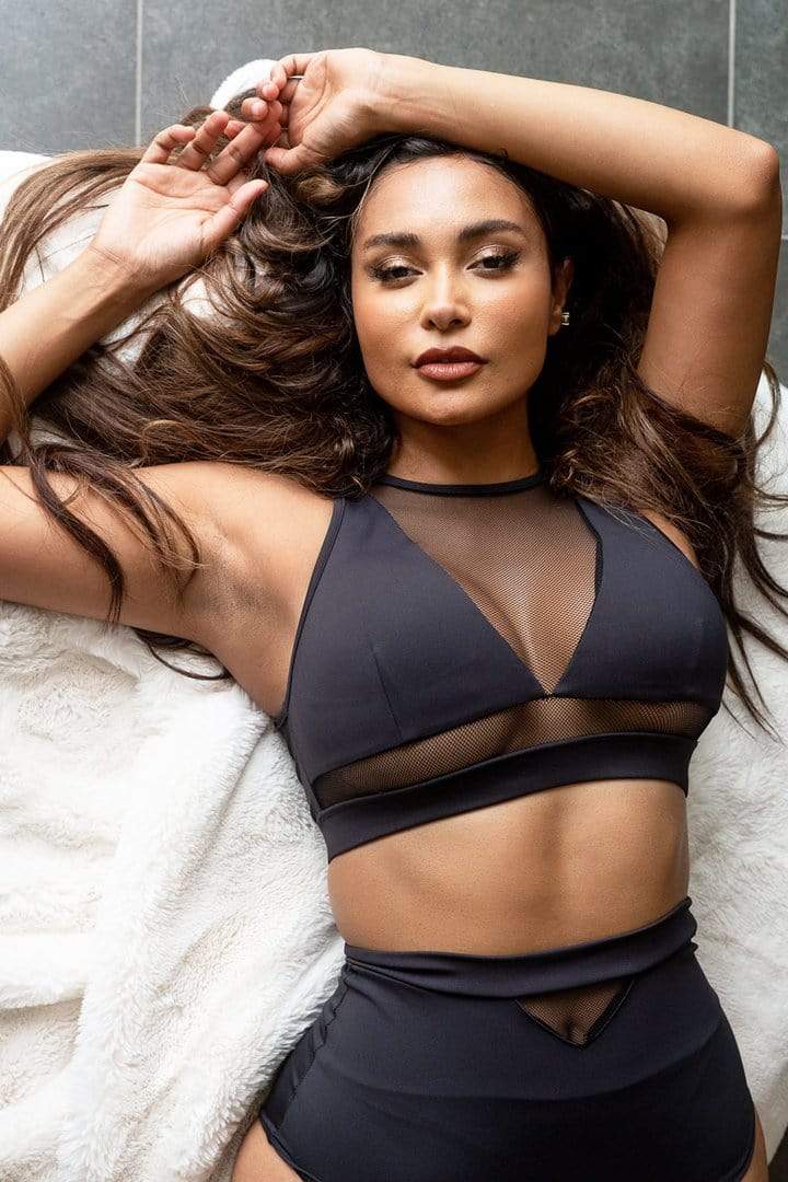 Lunalae Tops Addison Mesh Top Recycled