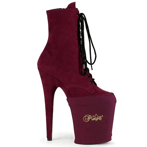 PLEASER Accessories Pleaser Shoe Cover - Burgundy