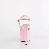 Pleaser Shoes Delight 609 Baby Pink Pat.