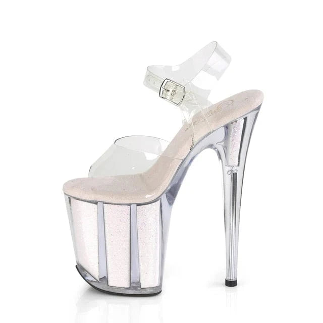 Pleaser Shoes Flamingo 808G Opal