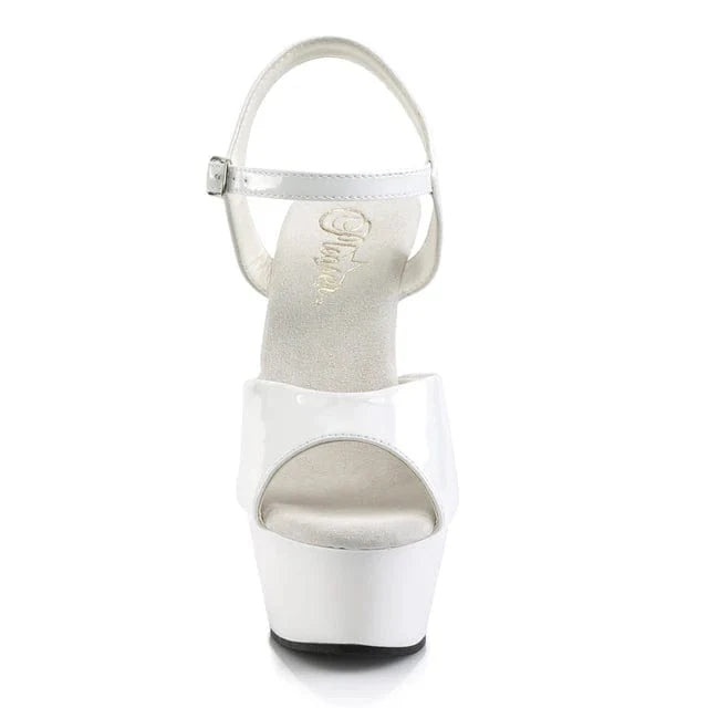 Pleaser Shoes Kiss 209 White