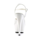 Pleaser Shoes Kiss 209 White
