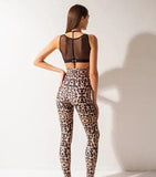 Shark Polewear Leggings Suspender Leggings- Leopard