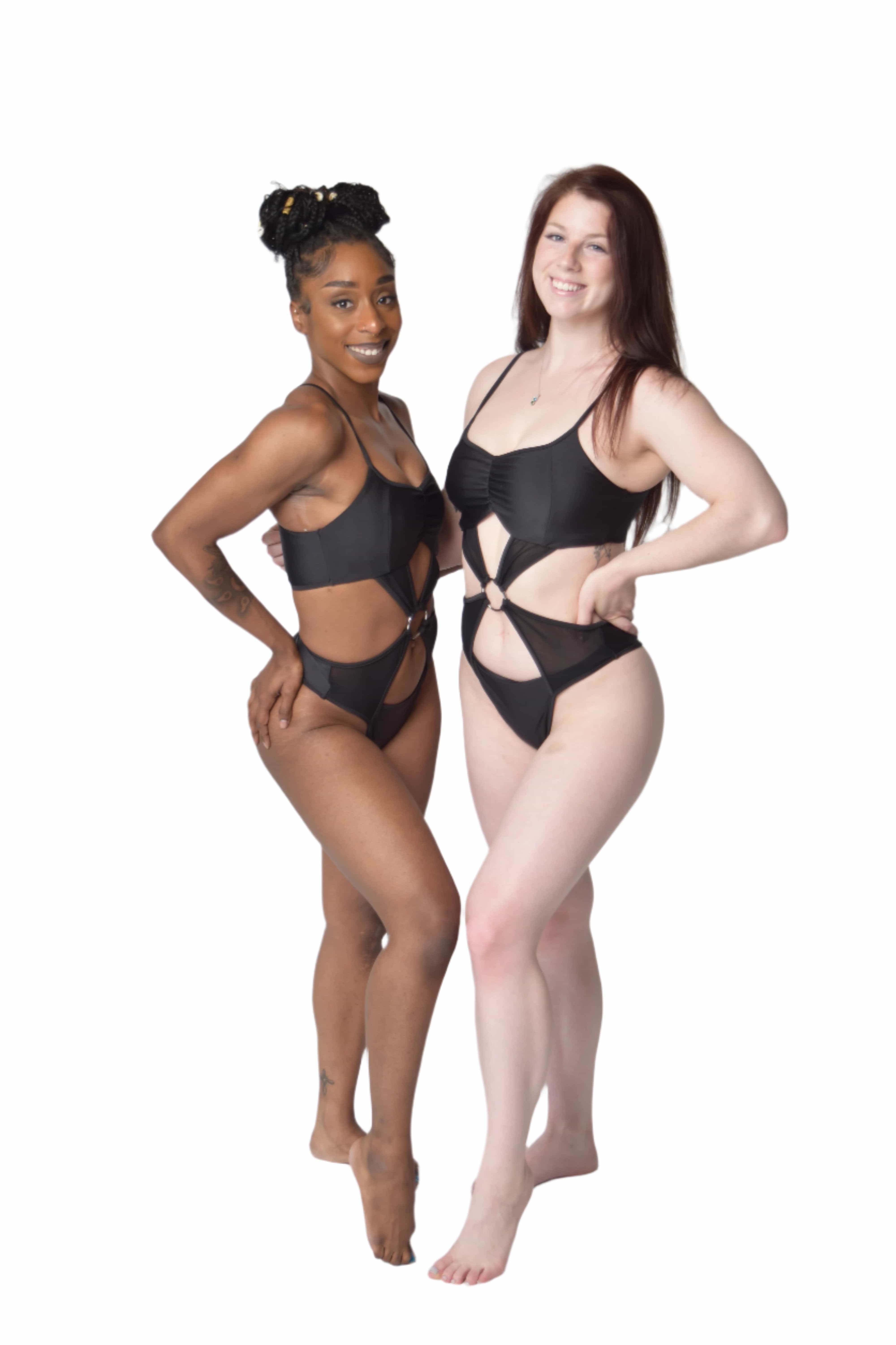 Slink Apparel Body Suit Black Vixen Pole Dance Bodysuit / Monokini