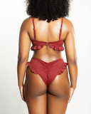 Slink Apparel Top Ruffle Me Up Top - Spice