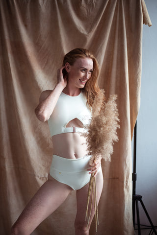 Sway Polewear Tops Bettie Top- Milky White Regenerated XS ONLY