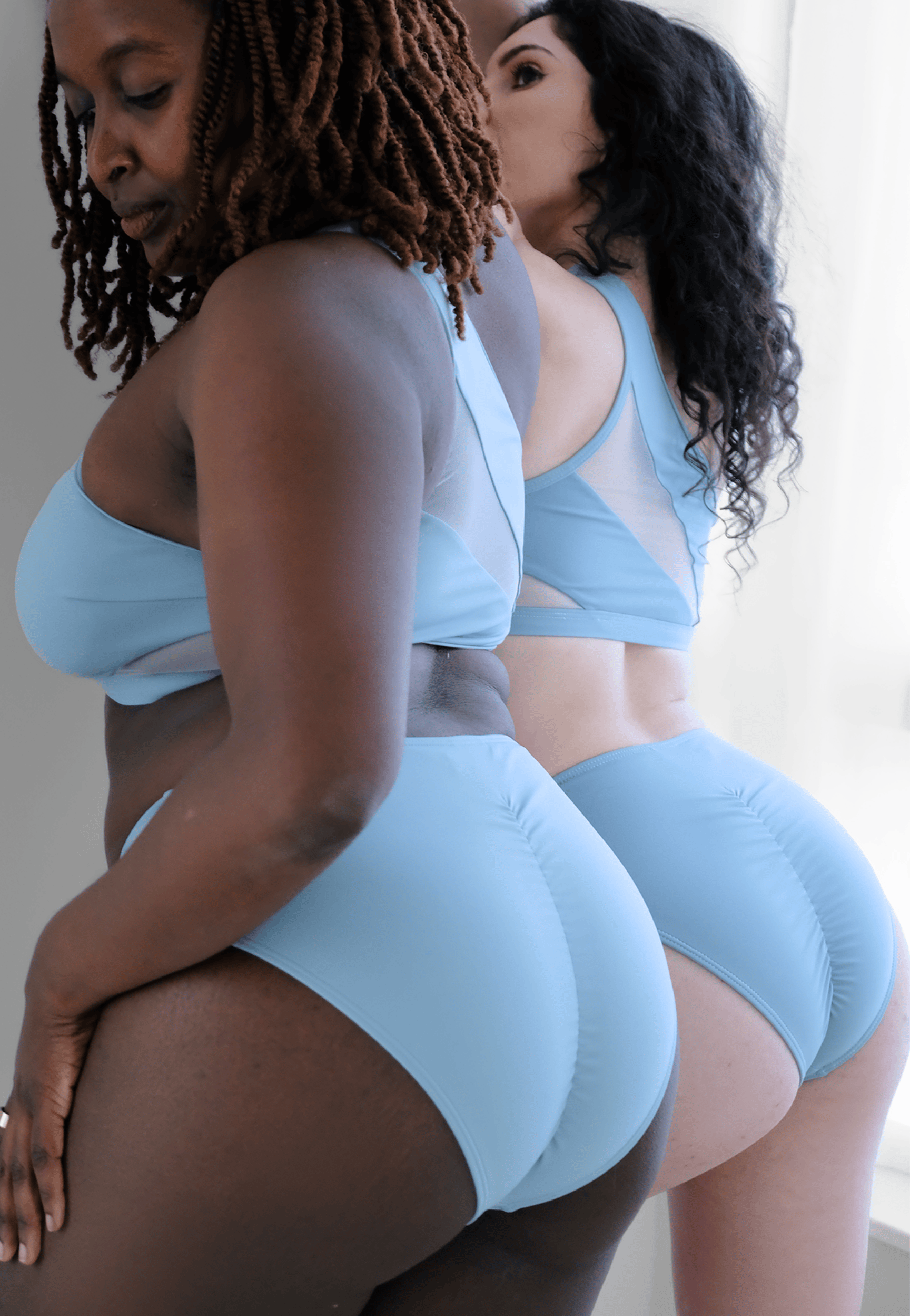 Zerone Design Pole Bottoms Zayra Pole Bottom Blue Mist