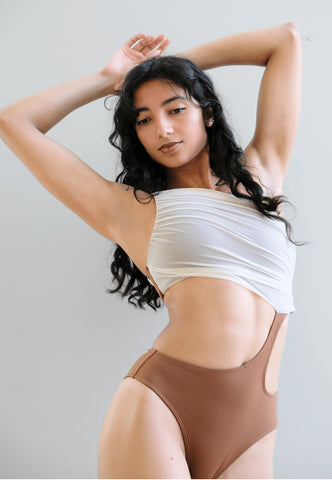 Zerone Design Selene Pole Bodysuit Cocoa