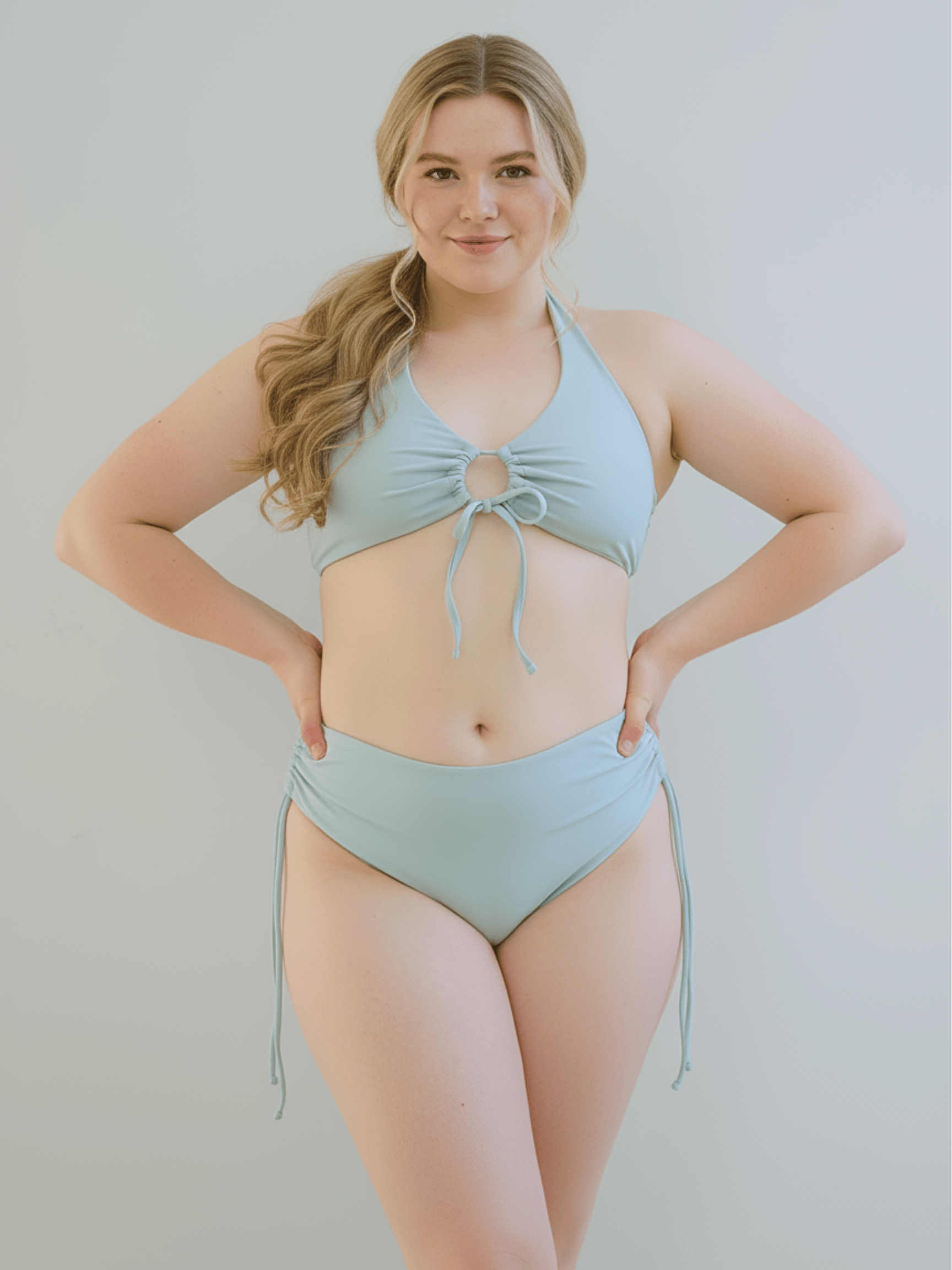 Zerone Design Top Yogini Bow-Tie Top Matcha Latte