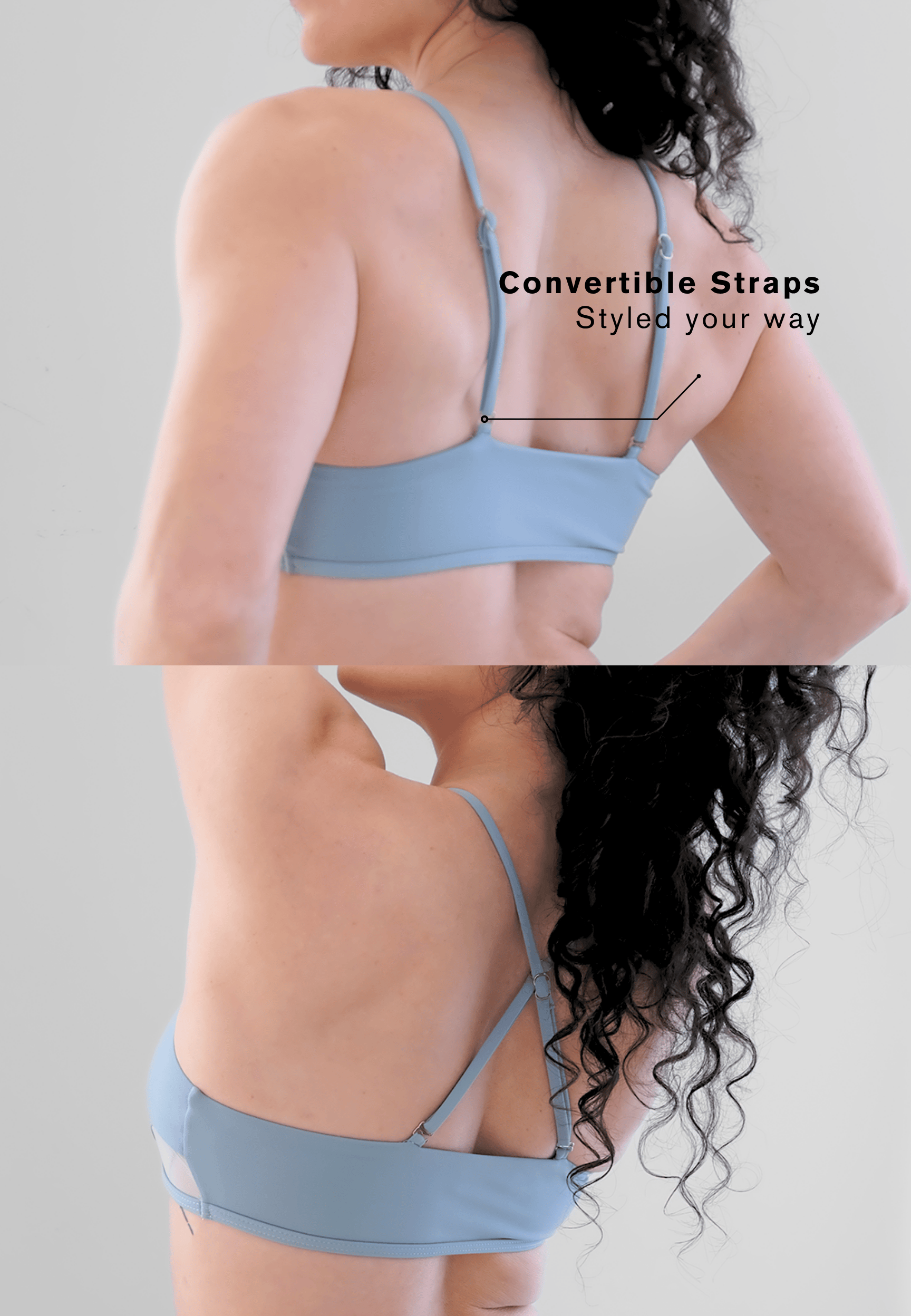Zerone Design Tops Sora Pole Top Blue Mist