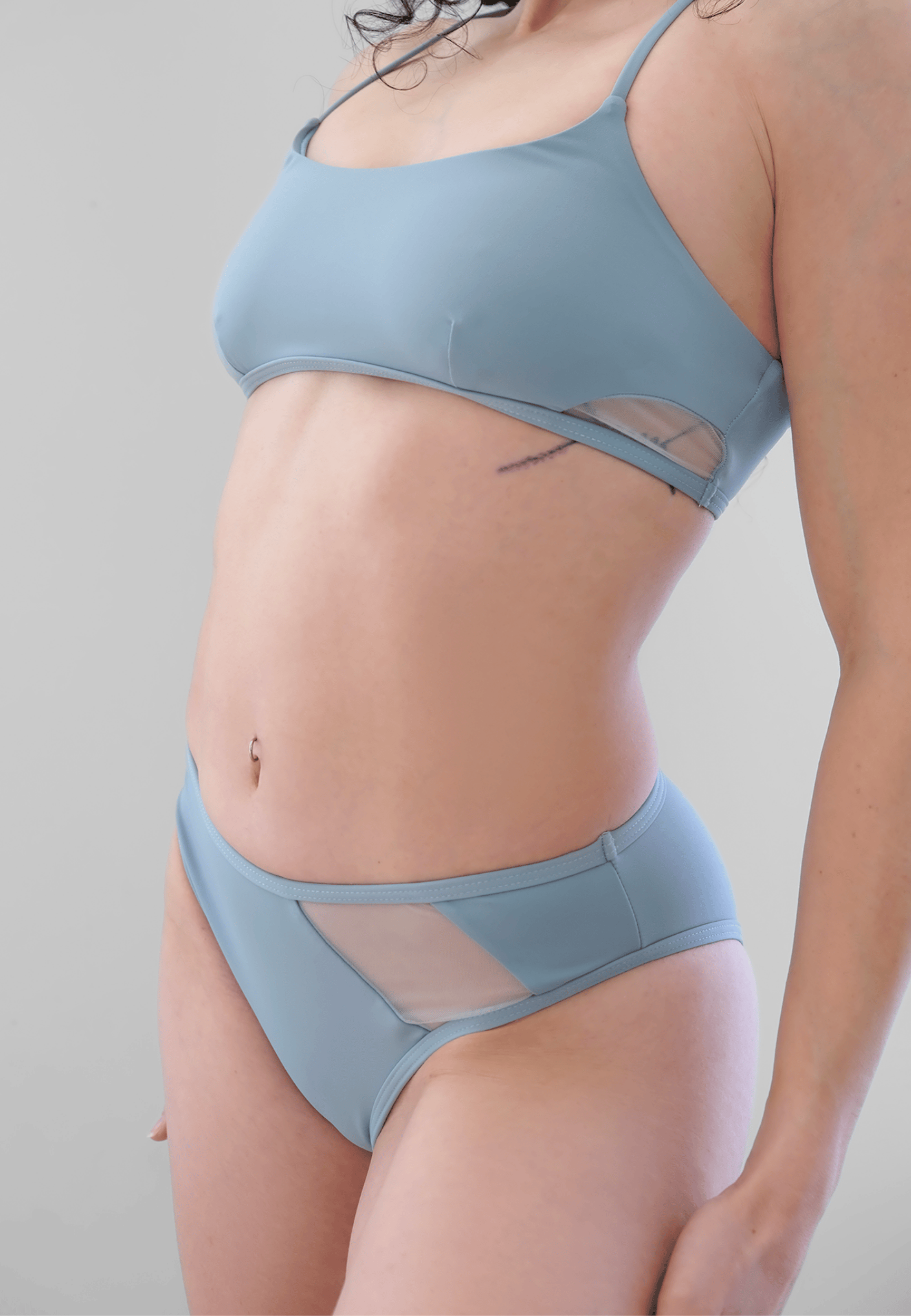 Zerone Design Tops Sora Pole Top Blue Mist