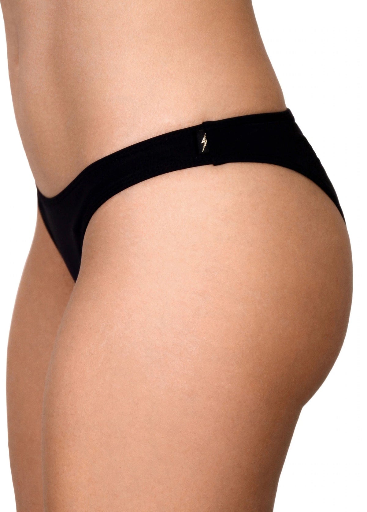 Cleo the Hurricane Bottoms Essential Scanty Pants Black