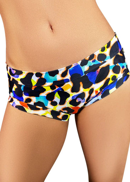 Cleo the Hurricane Bottoms Multi Leopard Hot Pants