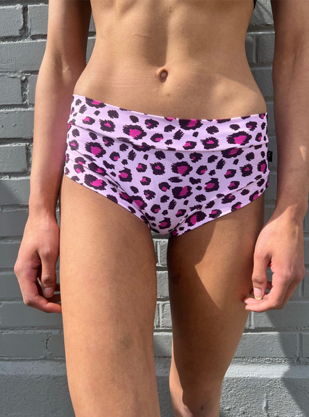 Cleo the Hurricane Bottoms Pink Leopard Hot Pants