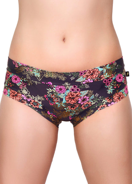 Gunmetal Garden Hot Pants - Cleo the Hurricane - PoleActive